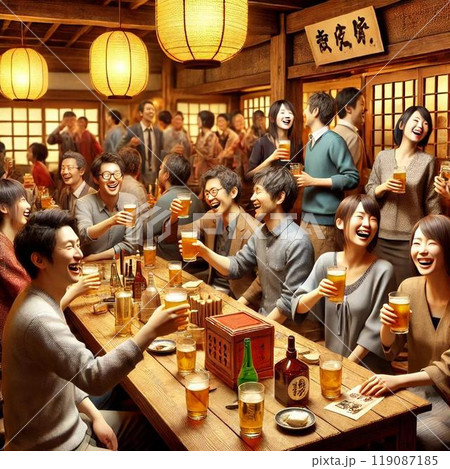 居酒屋で乾杯 居酒屋で乾杯 119087185