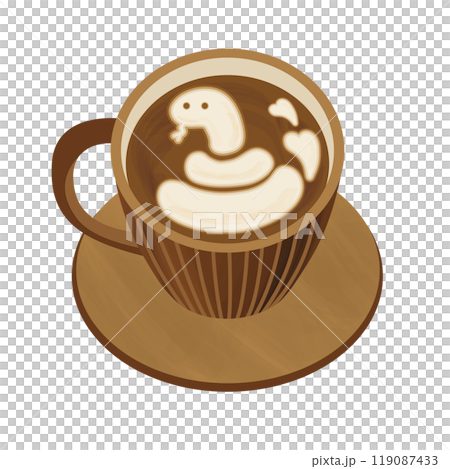 蛇拿鐵插畫 蛇拿鐵插畫 119087433