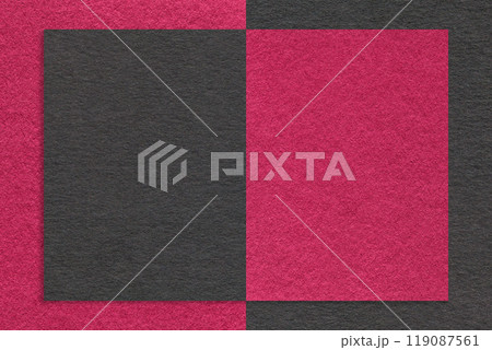 Texture magenta and black paper background with geometric shape and pattern, macro. Structure craft purple cardboard Texture magenta and black paper background with geometric shape and pattern, macro. Structure craft purple cardboard 119087561