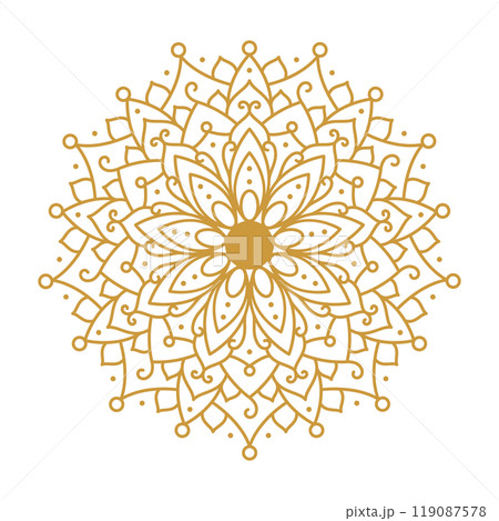 Mandala Design Element Collection Set 119087578