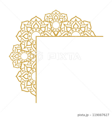 Mandala Wedding Ornament Gold Vector Designs Mandala Wedding Ornament Gold Vector Designs 119087627