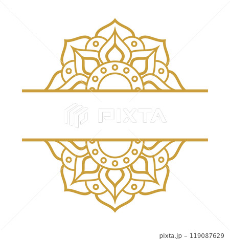 Mandala Wedding Ornament Gold Vector Designs Mandala Wedding Ornament Gold Vector Designs 119087629