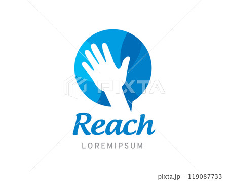 Hand logo symbol or icon template 119087733