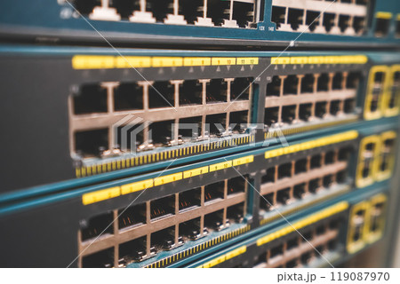 the close up of the witch Stack, Networking Hardware 119087970