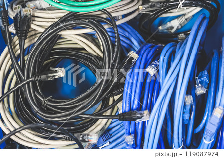 the group of Coiled Ethernet Cable, Networking Essentials the group of Coiled Ethernet Cable, Networking Essentials 119087974