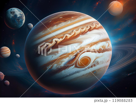 宇宙空間の惑星のイメージ 宇宙空間の惑星のイメージ 119088283