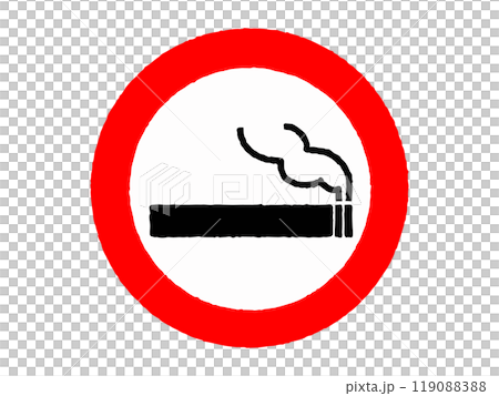 Smoking allowed sign hand-drawn icon Smoking allowed sign hand-drawn icon 119088388