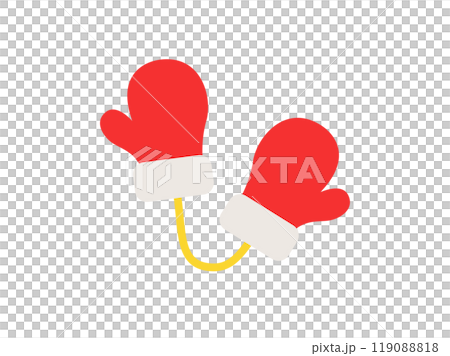 Illustration of Santa Claus gloves icon 119088818