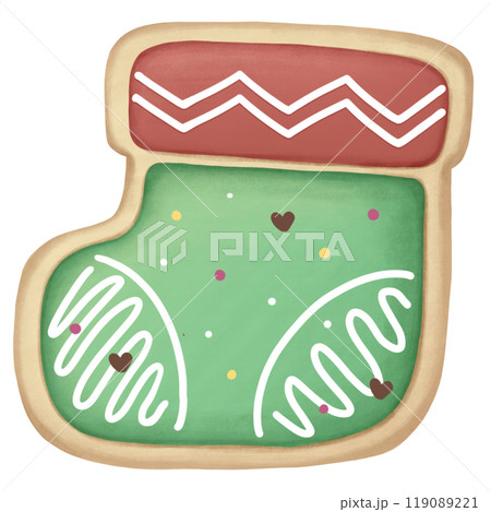 Christmas Socks Cookies 119089221