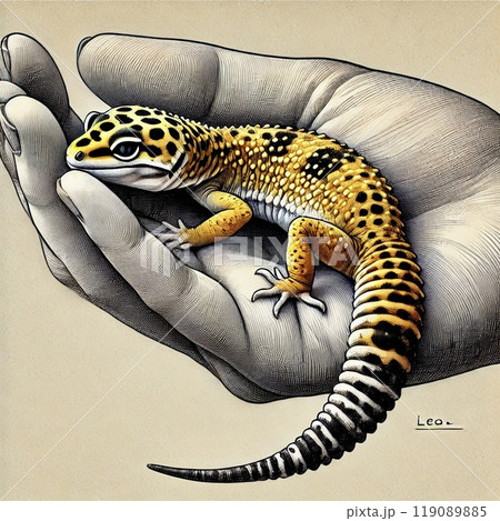 手の平レオパ 手の平レオパ 119089885