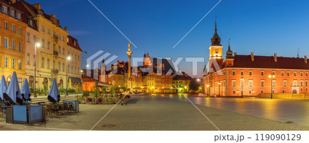 Warsaw Castle Square at Dawn, Poland 119090129