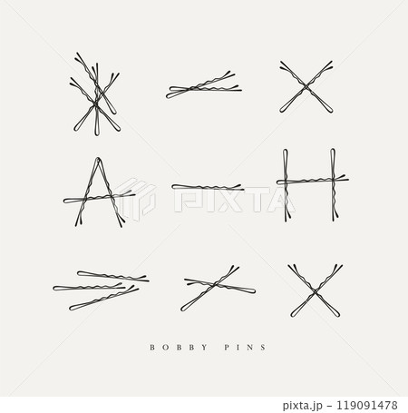 Bobby hair pins collection Bobby hair pins collection 119091478