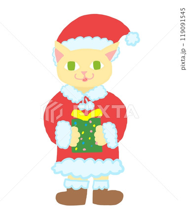 猫サンタのクリスマス 119091545