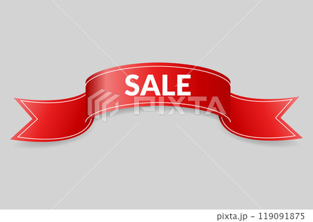 Corner or ribbons icon. Product red banner, price shopping tag. Promotion sale badge, special offer sticker. Discount and price offer concept. Vector sticker template Corner or ribbons icon. Product red banner, price shopping tag. Promotion sale badge, special offer sticker. Discount and price offer concept. Vector sticker template 119091875