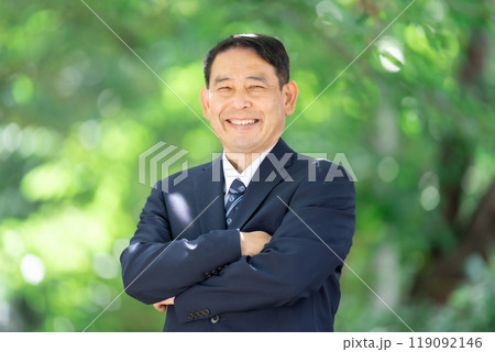 ビジネスマン ミドル男性 ビジネスマン ミドル男性 119092146