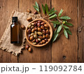 Jojoba oil on white backgrounds 119092784
