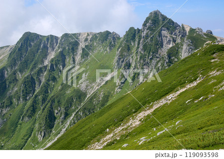 伊那前岳から望む宝剣岳 119093598