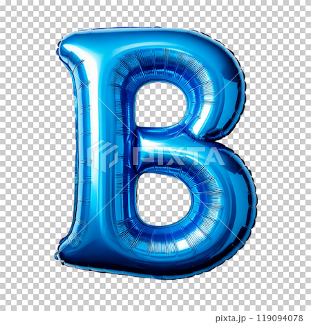 青いバルーンの文字「B」 青いバルーンの文字「B」 119094078