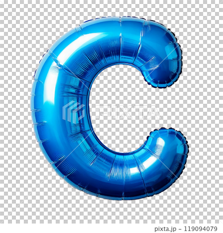Letter "C" in blue balloon 119094079