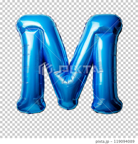 Blue balloon letter "X" 119094089