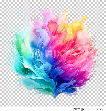 Colorful watercolor paint texture 119095177