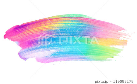 カラフルな水彩絵の具を塗ったテクスチャ カラフルな水彩絵の具を塗ったテクスチャ 119095179