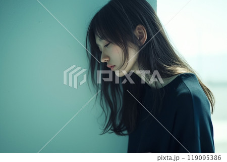 ストレートヘアの美しい女性「AI生成画像」 119095386