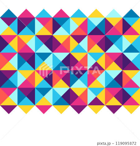 Triangle seamless pattern. Abstract geometric polygonal image. 119095872