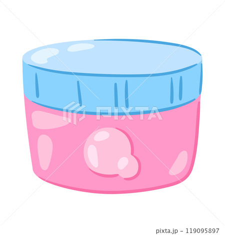 Illustration of cream. Personal hygiene and self care item. 119095897