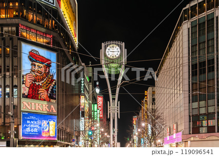 【北海道】夜のすすきの 119096541