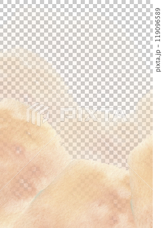 Watercolor pastel peach fuzz splashes card template. Hand drawn background for invitation, greeting card, poster, packing design. Abstract aquarelle painting for web, blog decor Watercolor pastel peach fuzz splashes card template. Hand drawn background for invitation, greeting card, poster, packing design. Abstract aquarelle painting for web, blog decor 119096589