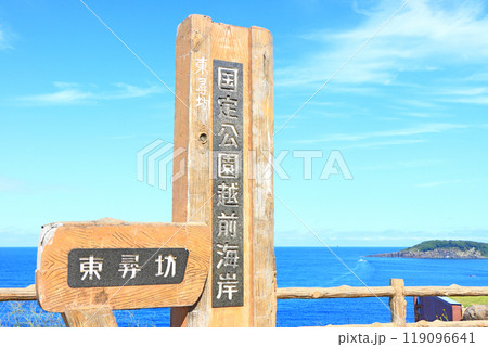 福井県坂井市、東尋坊の風景 福井県坂井市、東尋坊の風景 119096641