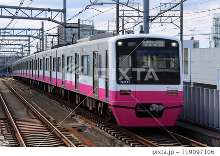 新京成電鉄N800形電車 N800形新塗装車 千葉県鎌ケ谷市 新京成電鉄N800形電車 N800形新塗装車 千葉県鎌ケ谷市 119097106