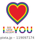 I feel love accept you LGBTQ design 119097174