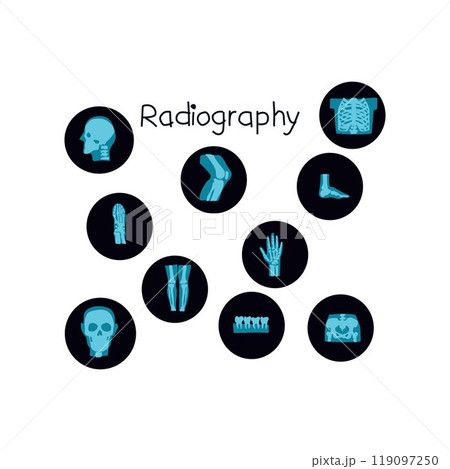 radiography set radiography set 119097250