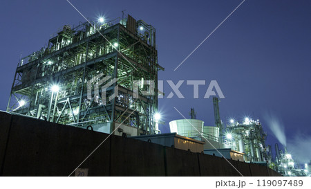 京浜工業地帯　川崎の工場夜景 119097489