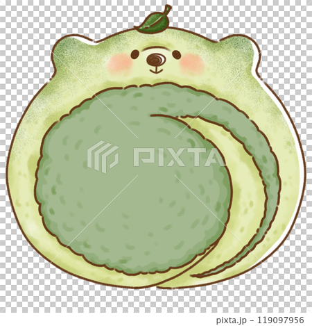 Kuma-chan Roll Cake (Matcha) 119097956