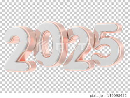 happy new year number 2025 3d render happy new year number 2025 3d render 119098452