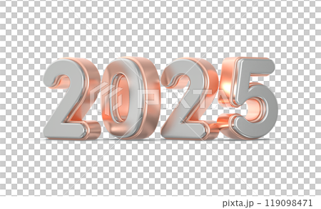 happy new year number 2025 3d render happy new year number 2025 3d render 119098471