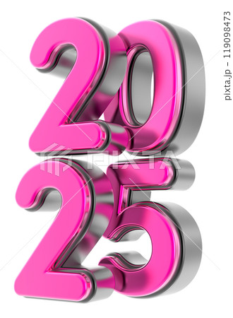 happy new year number 2025 3d render happy new year number 2025 3d render 119098473