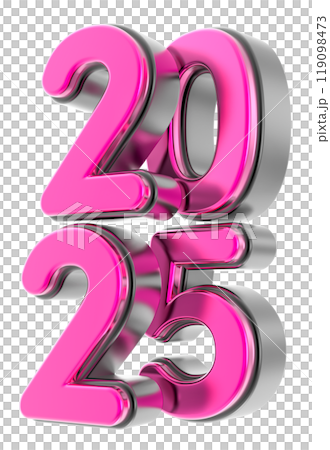 happy new year number 2025 3d render happy new year number 2025 3d render 119098473