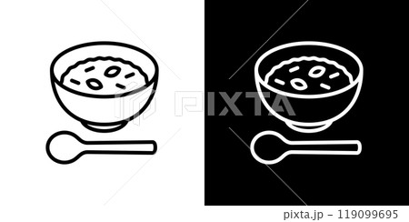なずなのシンプルなラインアイコン 119099695