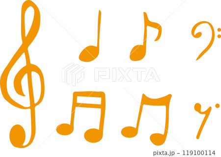 音符 メロディ アイコンセット 音符 メロディ アイコンセット 119100114