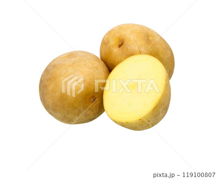 Raw whole potatoes. 119100807
