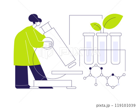 Microbial pesticides innovations abstract concept vector illustration. 119101039