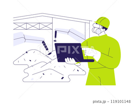 Waste management expert abstract concept vector illustration. Waste management expert abstract concept vector illustration. 119101148