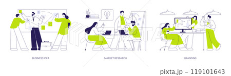 Startup launch abstract concept vector illustrations. 119101643