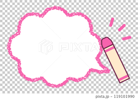 Crayons and speech bubbles Crayons and speech bubbles 119101990