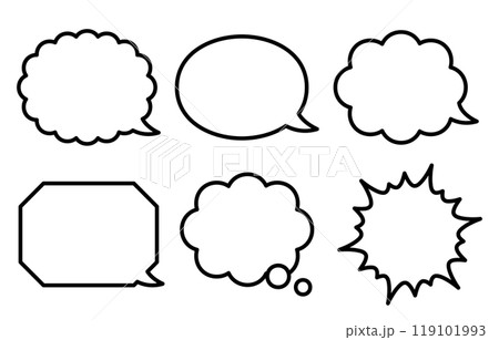 吹き出しセット 119101993