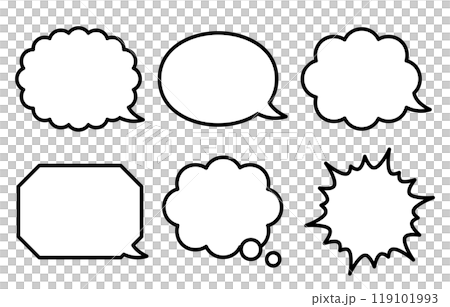 吹き出しセット 119101993